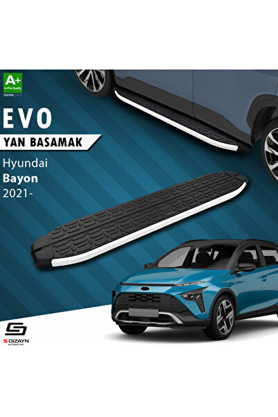 Hyundai Bayon Evo Aluminyum Yan Basamak 173 Cm 2021 Üzeri A+ Kalite HY-BY1-YBS-EV-AL-173