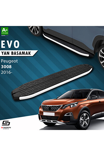 Peugeot 3008 2 Evo Aluminyum Yan Basamak 183 Cm 2016-2023 A+ Kalite PE-382-YBS-EV-AL-183