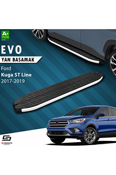 Ford Kuga 2 ST-Line Evo Aluminyum Yan Basamak 183 Cm 2017-2019 A+ Kalite FO-KG2-ST-YBS-EV-AL-183