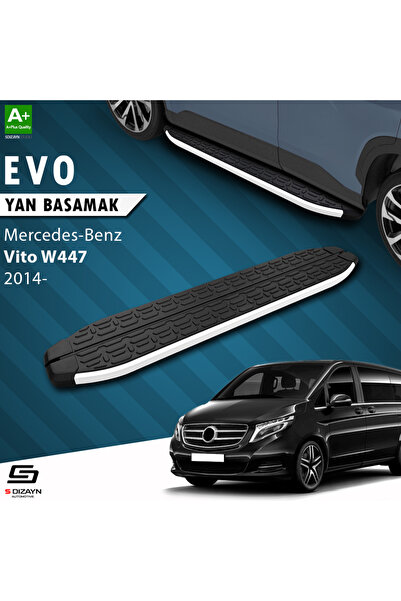 Mercedes Vito W447 Uzun Şase Evo Aluminyum Yan Basamak 253 Cm 2014 Üzeri A+ Kalite MR-447-US-YBS-EV-