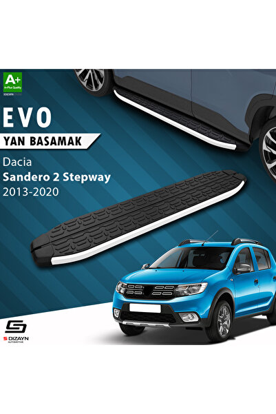 Dacia Sandero 2 Stepway Evo Aluminyum Yan Basamak 173 Cm 2013-2020 A+ Kalite DC-SD2-STW-YBS-EV-AL-17