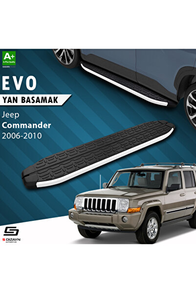 Jeep Commander Evo Aluminyum Yan Basamak 173 Cm 2006-2010 A+ Kalite JE-CO1-YBS-EV-AL-173