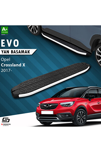 Opel Crossland X Evo Aluminyum Yan Basamak 173 Cm 2017 Üzeri A+ Kalite OP-CX1-YBS-EV-AL-173