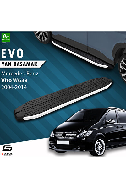 Mercedes Vito W639 Uzun Şase Evo Aluminyum Yan Basamak 253 Cm 2004-2014 A+ Kalite MR-W39-US-YBS-EV-A