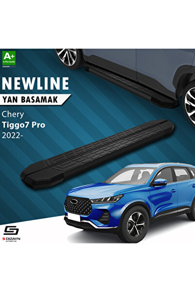 Chery Tiggo7 Pro NewLine Siyah Yan Basamak 183 Cm 2022 Üzeri A+ Kalite CR-TI7-YBS-NW-SA-183-E
