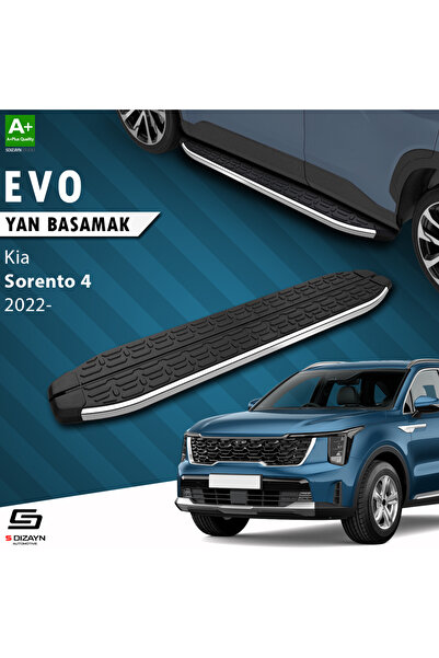 Kia Sorento 4 Evo Krom Yan Basamak 183 Cm 2022 Üzeri A+ Kalite KI-SO4-YBS-EV-KA-183