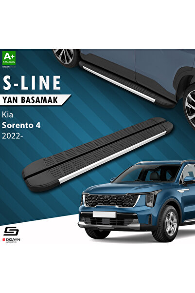 Kia Sorento 4 S-Line Aluminyum Yan Basamak 183 Cm 2022 Üzeri A+ Kalite KI-SO4-YBS-SL-AL-183