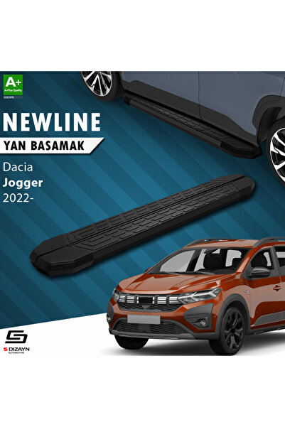 Dacia Jogger NewLine Siyah Yan Basamak 213 Cm 2022 Üzeri A+ Kalite DC-JG1-YBS-NW-SA-213
