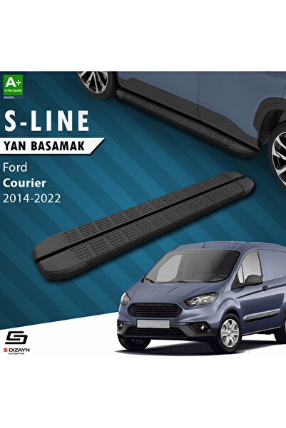 S-Dizayn Ford Courier S-Line Siyah Yan Basamak 173 Cm 2014 Üzeri