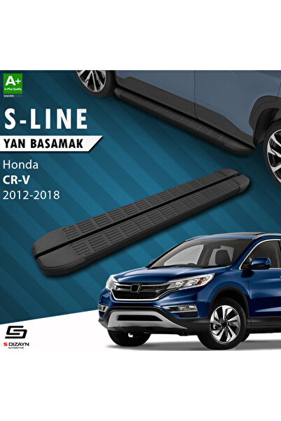 Honda CR-V 4 S-Line Siyah Yan Basamak 173 Cm 2012-2018 A+ Kalite HO-CR4-YBS-SL-SA-173
