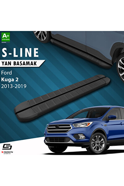 Ford Kuga 2 S-Line Siyah Yan Basamak 183 Cm 2013-2019 A+ Kalite FO-KG2-YBS-SL-SA-183