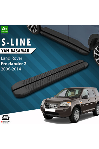 Land Rover Freelander 2 S-Line Siyah Yan Basamak 173 Cm 2006-2014 A+ Kalite LA-FL2-YBS-SL-SA-173