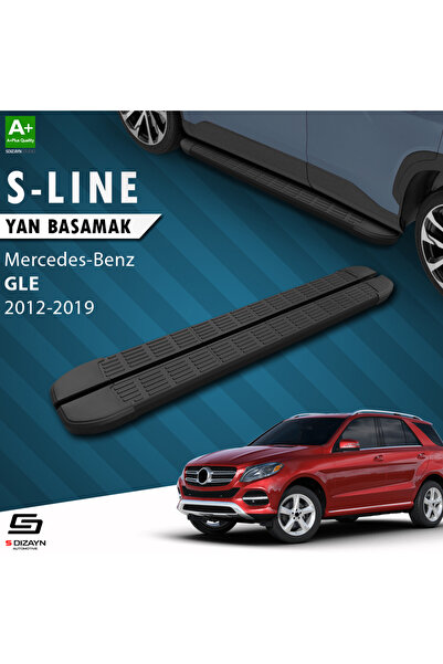 Mercedes GLE W166 S-Line Siyah Yan Basamak 193 Cm 2012-2019 A+ Kalite MR-GE3-YBS-SL-SA-193