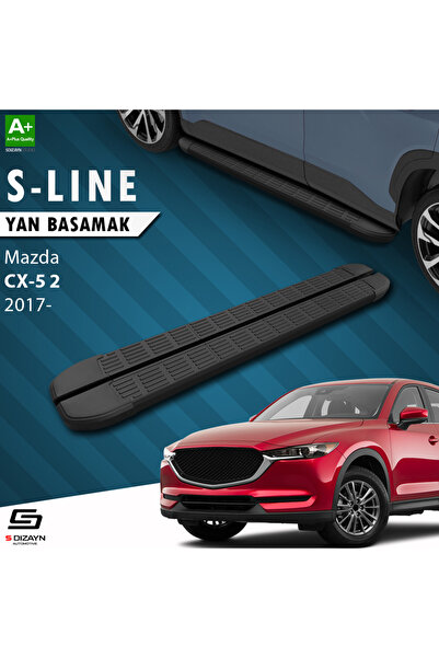 Mazda CX-5 2 S-Line Siyah Yan Basamak 183 Cm 2017 Üzeri A+ Kalite MZ-X52-YBS-SL-SA-183