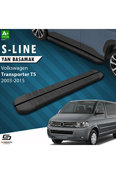 VW Transporter T5 Uzun Şase S-Line Krom Yan Basamak 253 Cm 2003-2015 A+ Kalite VW-TT5-US-YBS-SL-KA-2