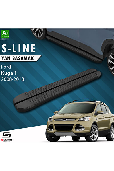Ford Kuga 1 S-Line Siyah Yan Basamak 183 Cm 2008-2012 A+ Kalite FO-KG1-YBS-SL-SA-183