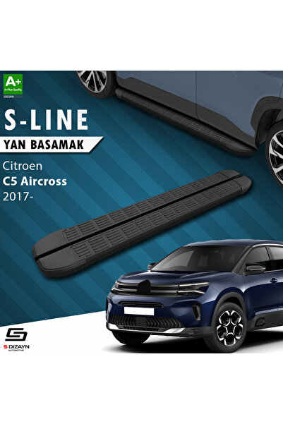 Citroen C5 Aircross S-Line Siyah Yan Basamak 193 Cm 2017-2024 A+ Kalite CI-C5A-YBS-SL-SA-193