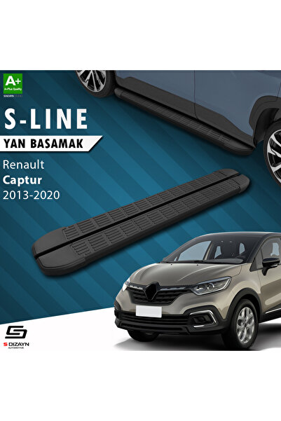 Renault Captur S-Line Siyah Yan Basamak 173 Cm 2013-2020 A+ Kalite RE-CP1-YBS-SL-SA-173