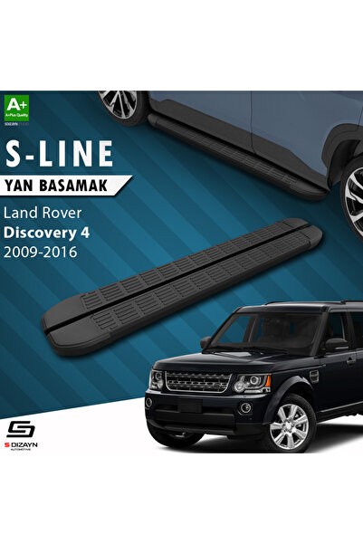 Land Rover Discovery 4 S-Line Siyah Yan Basamak 193 Cm 2009-2016 A+ Kalite LA-DC4-YBS-SL-SA-193