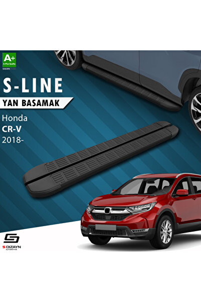 Honda CR-V 5 S-Line Siyah Yan Basamak 173 Cm 2018-2022 A+ Kalite HO-CR5-YBS-SL-SA-173-E