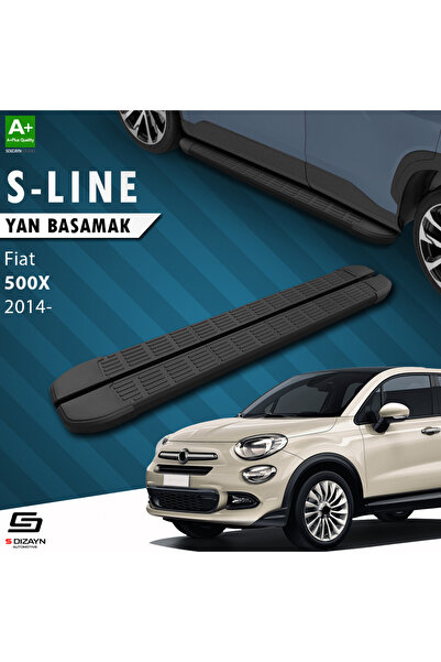 Fiat 500X S-Line Siyah Yan Basamak 173 Cm 2014 Üzeri A+ Kalite FI-5X1-YBS-SL-SA-173-E