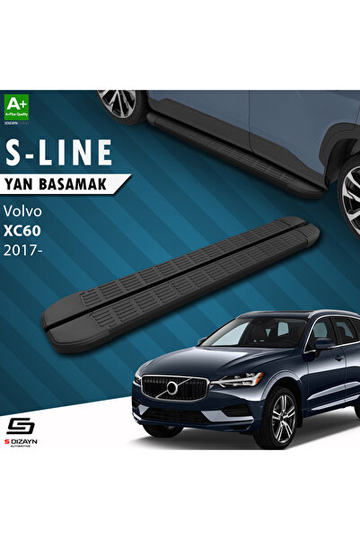 Volvo Xc60 2 S-Line Siyah Yan Basamak 193 Cm 2017-2023 A+ Kalite VO-C62-YBS-SL-SA-193