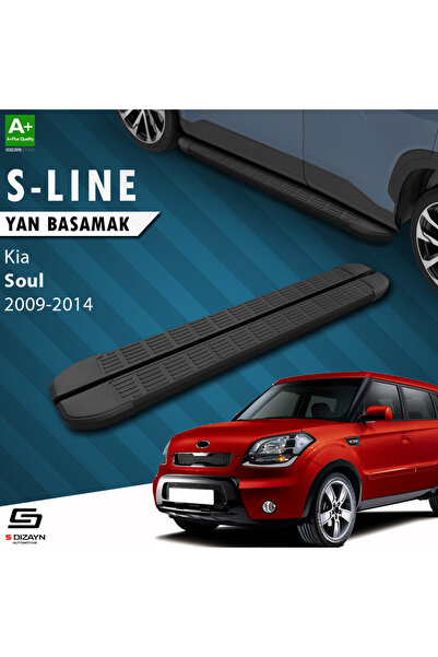 Kia Soul S-Line Siyah Yan Basamak 173 Cm 2009-2014 A+ Kalite KI-SO1-YBS-SL-SA-173
