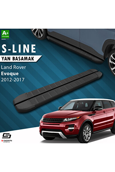 Land Rover Range Rover Evoque S-Line Siyah Yan Basamak 173 Cm 2012-2017 A+ Kalite LA-EV1-YBS-SL-SA-1