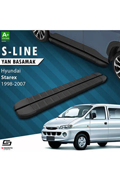 Hyundai H-1 Starex S-Line Siyah Yan Basamak 193 Cm 1998-2007 A+ Kalite HY-ST1-YBS-SL-SA-193