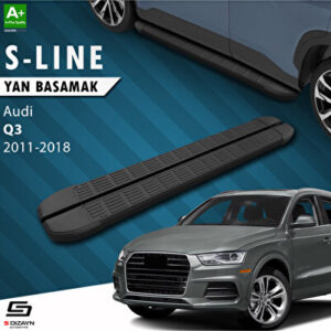 Audi Q3 8U S-Line Siyah Yan Basamak 173 Cm 2011-2018 A+ Kalite AU-Q31-YBS-SL-SA-173