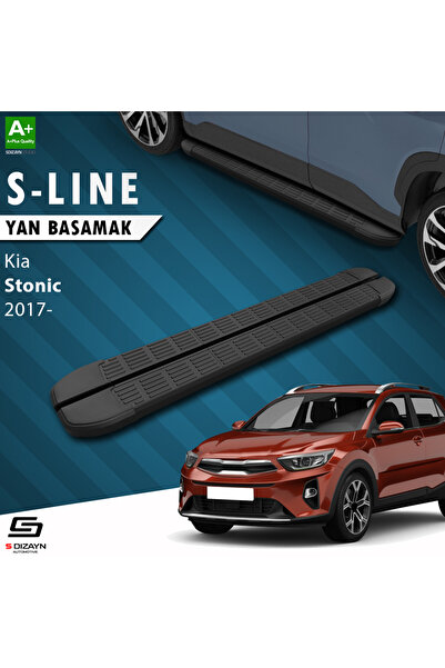 Kia Stonic S-Line Siyah Yan Basamak 173 Cm 2017 Üzeri A+ Kalite KI-ST1-YBS-SL-SA-173