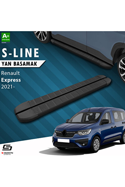 Renault Express S-Line Siyah Yan Basamak 203 Cm 2021 Üzeri A+ Kalite RE-EP1-YBS-SL-SA-203