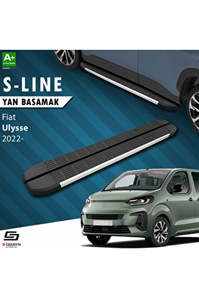 Fiat Ulysse Uzun Şase S-Line Aluminyum Yan Basamak 243 Cm 2022 Üzeri A+ Kalite FI-UL1-US-YBS-SL-AL-2