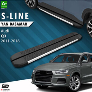 Audi Q3 8U S-Line Aluminyum Yan Basamak 173 Cm 2011-2018 A+ Kalite AU-Q31-YBS-SL-AL-173