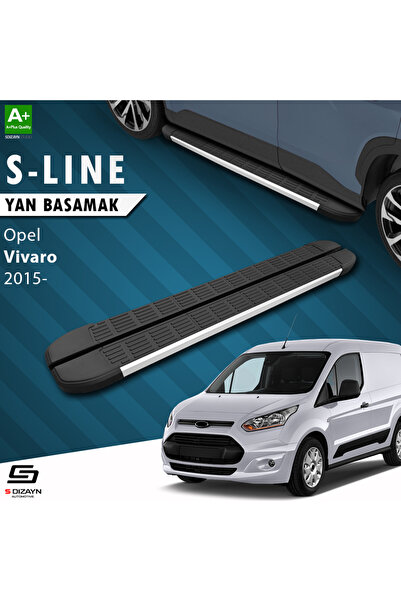 Opel Vivaro B Kısa Şase S-Line Aluminyum Yan Basamak 223 Cm 2015-2018 A+ Kalite OP-VIB-KS-YBS-SL-AL-