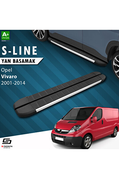 Opel Vivaro A Kısa Şase S-Line Aluminyum Yan Basamak 223 Cm 2001-2014 A+ Kalite OP-VIA-KS-YBS-SL-AL-