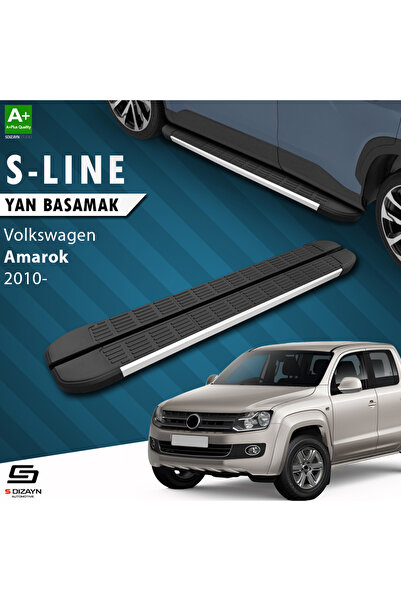 VW Amarok S-Line Aluminyum Yan Basamak 203 Cm 2010-2023 A+ Kalite VW-AM1-YBS-SL-AL-203