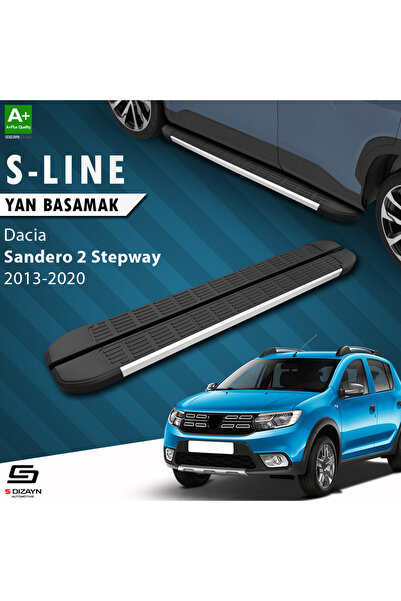 Dacia Sandero 2 Stepway S-Line Aluminyum Yan Basamak 173 Cm 2013-2020 A+ Kalite DC-SD2-STW-YBS-SL-AL