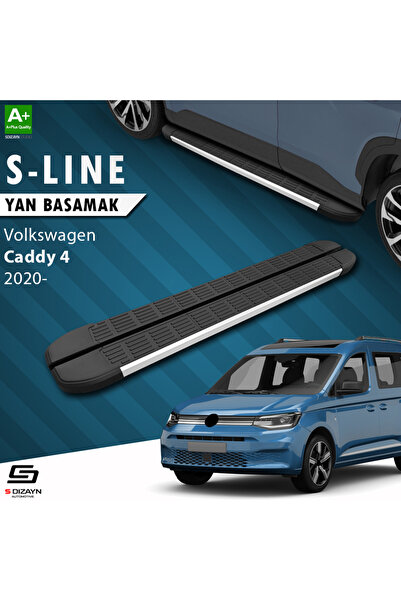 VW Caddy 4 S-Line Aluminyum Yan Basamak 193 Cm 2020 Üzeri A+ Kalite VW-CD4-YBS-SL-AL-193