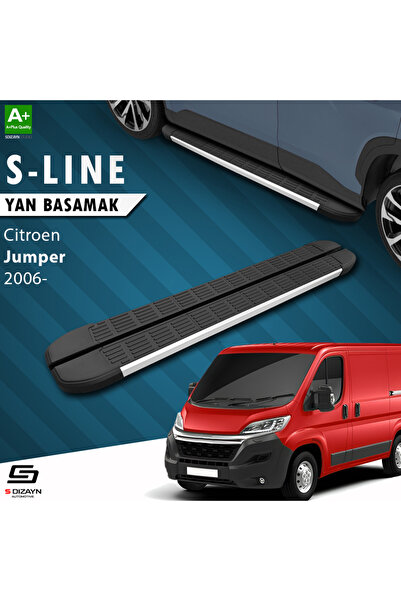 Citroen Jumper 3 Orta Şase S-Line Aluminyum Yan Basamak 253 Cm 2006-2022 A+ Kalite CI-JP3-OS-YBS-SL-