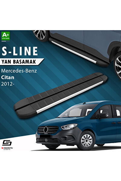 Mercedes Citan S-Line Aluminyum Yan Basamak 193 Cm 2012-2021 A+ Kalite MR-CT1-YBS-SL-AL-193