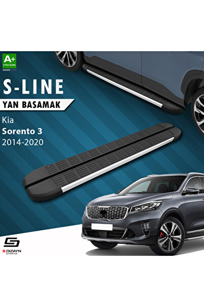 Kia Sorento 3 S-Line Aluminyum Yan Basamak 183 Cm 2014-2020 A+ Kalite KI-SO3-YBS-SL-AL-183