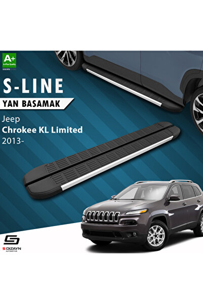 Jeep Cherokee KL S-Line Aluminyum Yan Basamak 173 Cm 2013-2023 A+ Kalite JE-KL1-YBS-SL-AL-173-E