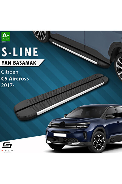 Citroen C5 Aircross S-Line Aluminyum Yan Basamak 193 Cm 2017-2024 A+ Kalite CI-C5A-YBS-SL-AL-193