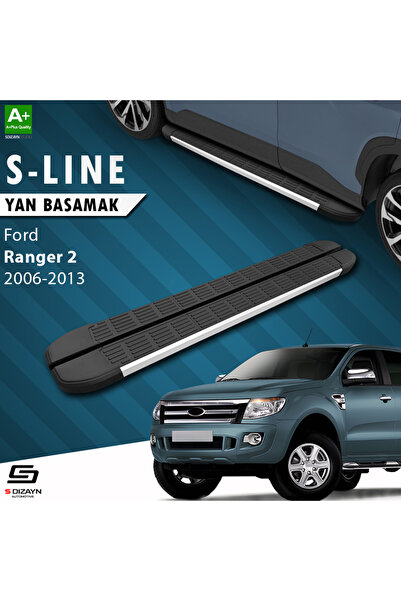Ford Ranger 2 S-Line Aluminyum Yan Basamak 193 Cm 2006-2013 A+ Kalite FO-RG2-YBS-SL-AL-193