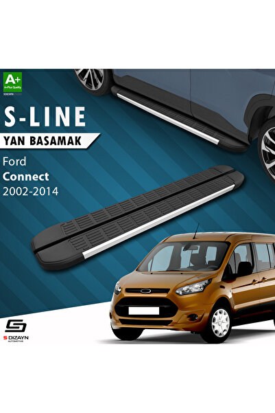 Ford Connect Uzun Şase S-Line Aluminyum Yan Basamak 203 Cm 2002-2014 A+ Kalite FO-CO1-US-YBS-SL-AL-2