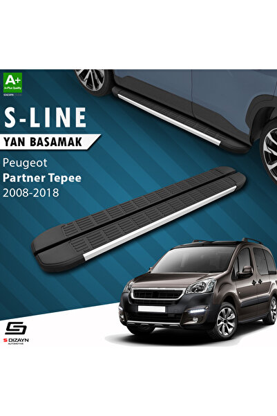 Peugeot Partner 2 Tepee S-Line Aluminyum Yan Basamak 193 Cm 2008-2018 A+ Kalite PE-PT2-YBS-SL-AL-193