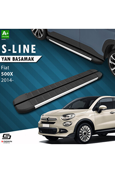 Fiat 500X S-Line Aluminyum Yan Basamak 173 Cm 2014 Üzeri A+ Kalite FI-5X1-YBS-SL-AL-173-E