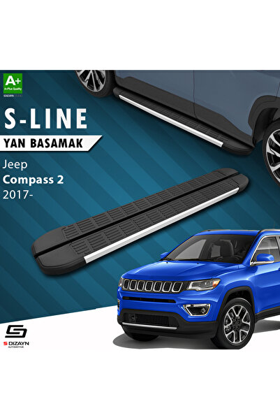 Jeep Compass 2 S-Line Aluminyum Yan Basamak 173 Cm 2017 Üzeri A+ Kalite JE-CS2-YBS-SL-AL-173-E