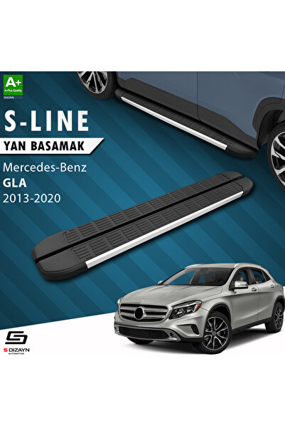 Mercedes GLA X156 S-Line Aluminyum Yan Basamak 183 Cm 2013-2020 A+ Kalite MR-GA1-YBS-SL-AL-183